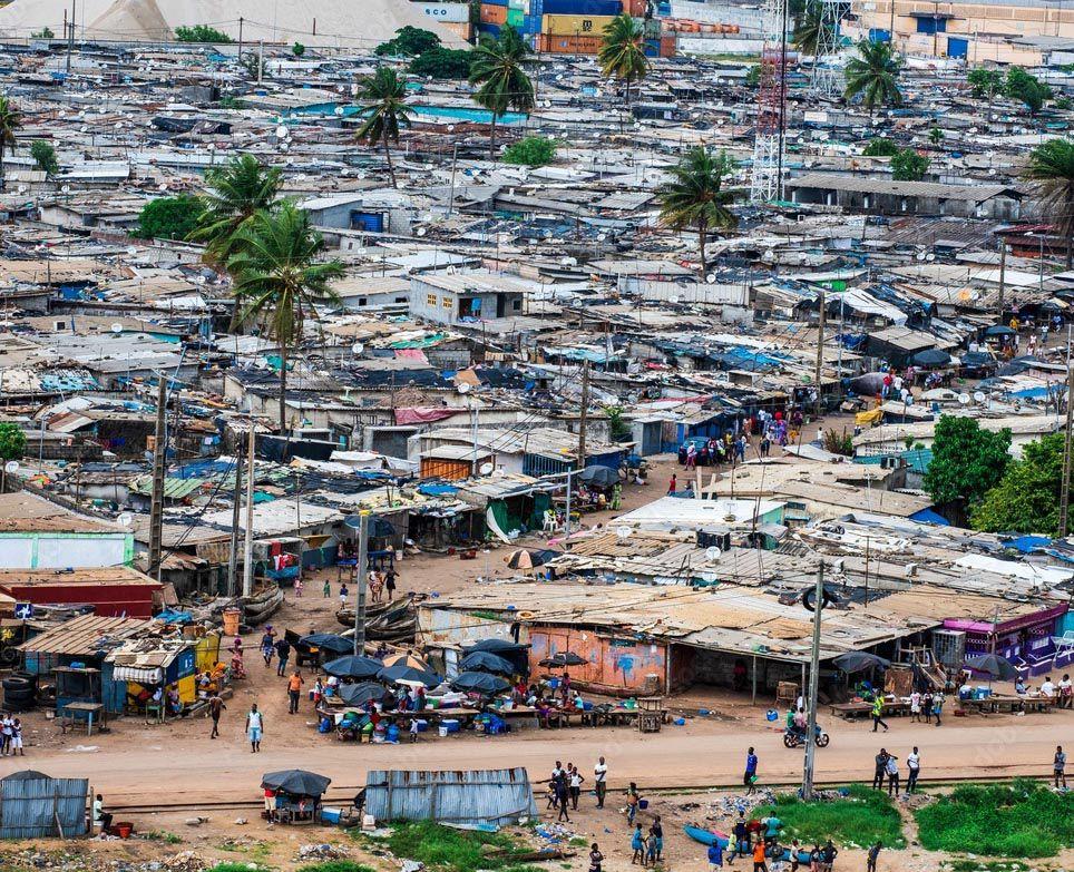 Un marché en Côte d'Ivoire.