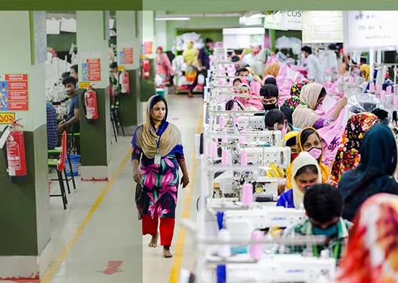 Garment factory in Bangladesh