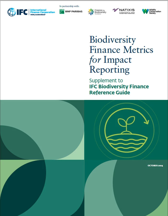 Cover: Biodiversity Finance Metrics for Impact Reporting